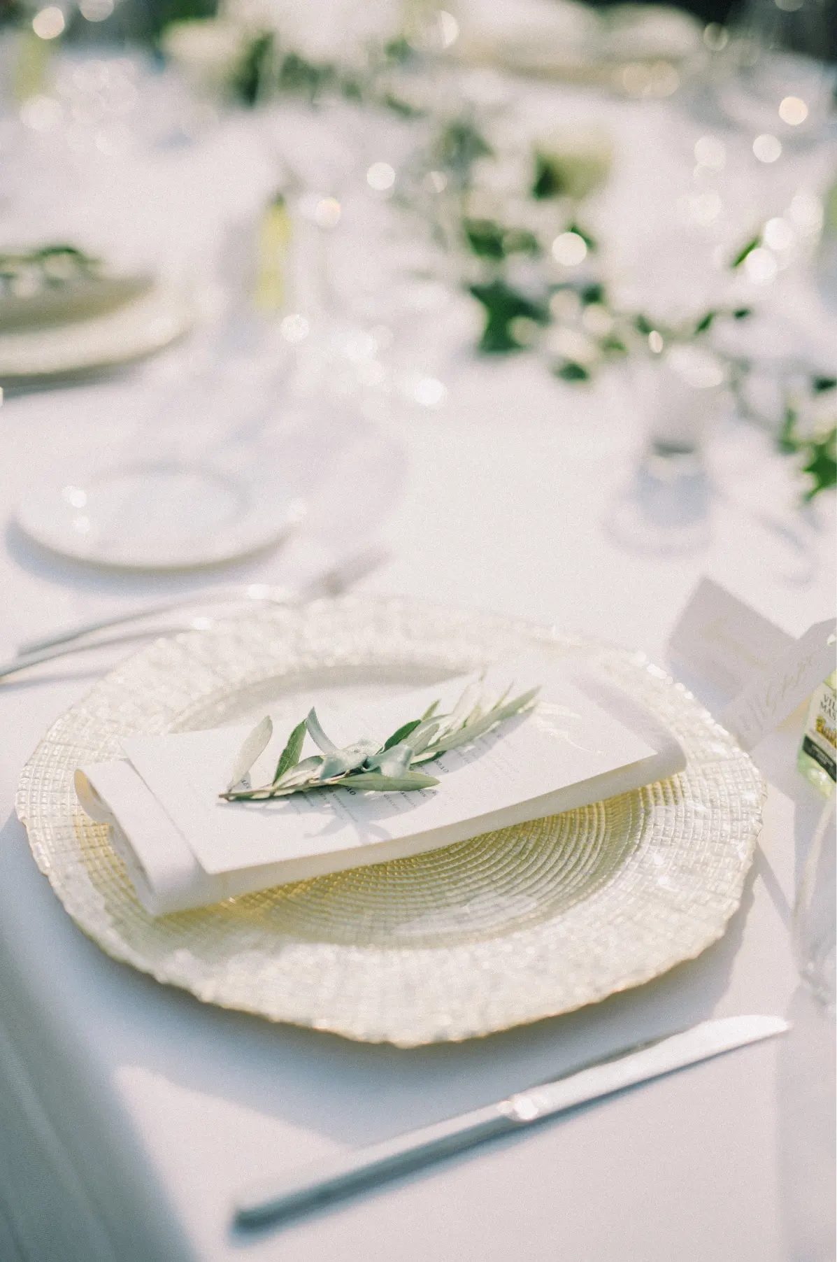 An elegantly set table for an event